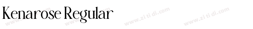 Kenarose Regular字体转换 Kenarose Regular字体转换